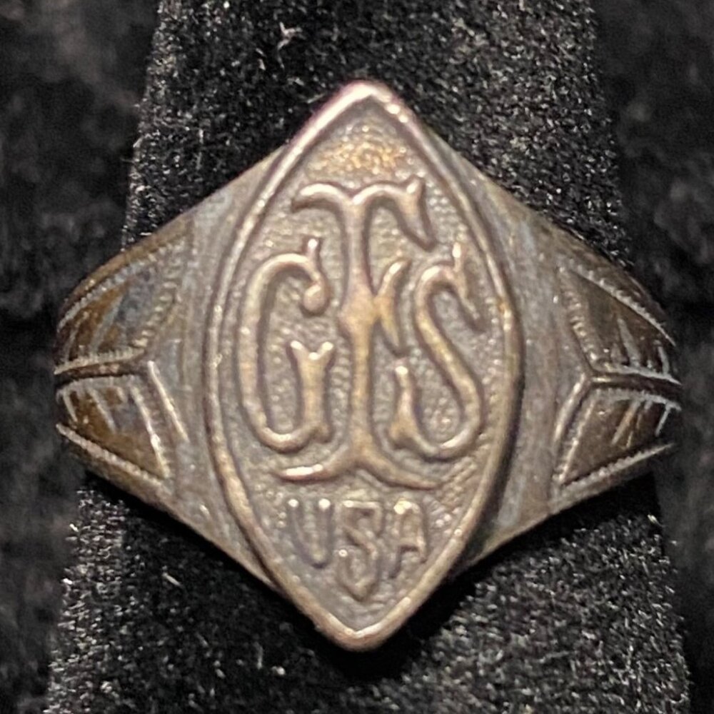 Ring Size 4.5 GFS USA Girls Friendly Society Sterling Silver Vintage Jewelry Tes